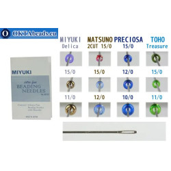 Miyuki beading needles extra fine