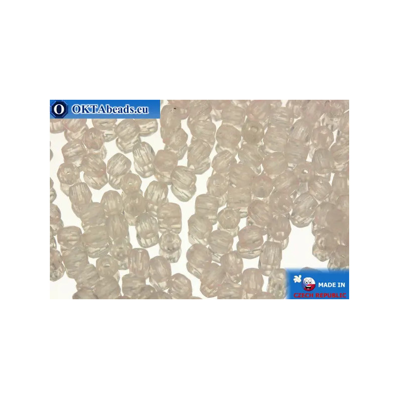 Czech fire polished beads pink (08701) 3mm