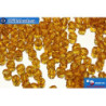 Czech fire polished beads yellow (10090) 3mm