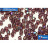 Czech fire polished beads lilac AB (X20060) 3mm