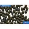 Czech fire polished beads iris matte (21115JT) 3mm