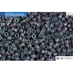 MIYUKI Beads Delica Opaque Dark Grey AB 11/0 (DB132)