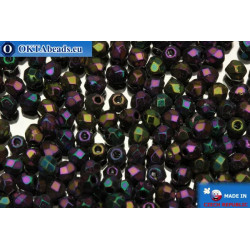 Czech fire polished beads iris (21495JT) 3mm
