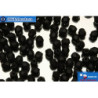 Czech fire polished beads black matte (M23980) 3mm