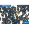Czech fire polished beads grey AB (X30330) 3mm
