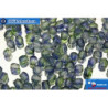 Czech fire polished beads green blue (48006CR) 3mm
