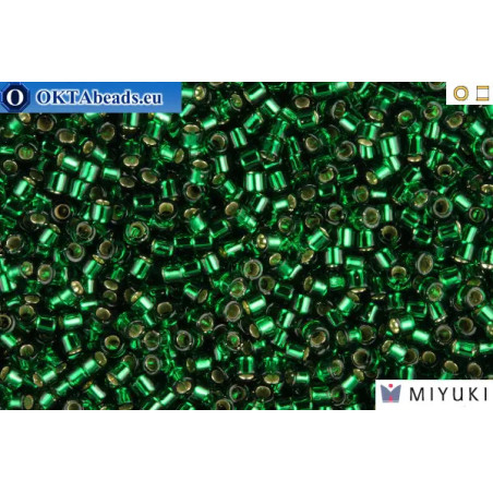 MIYUKI Beads Delica Silver Lined Green 11/0 (DB148)