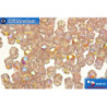 Czech fire polished beads pink AB (X70100) 3mm