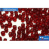 Czech fire polished beads red (90090) 3mm