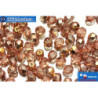 Czech fire polished beads crystal copper (C00030) 4mm