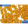 Czech fire polished beads yellow (10090) 4mm