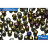 Czech fire polished beads iris (21415JT) 4mm