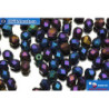 Czech fire polished beads iris (21435JT) 4mm