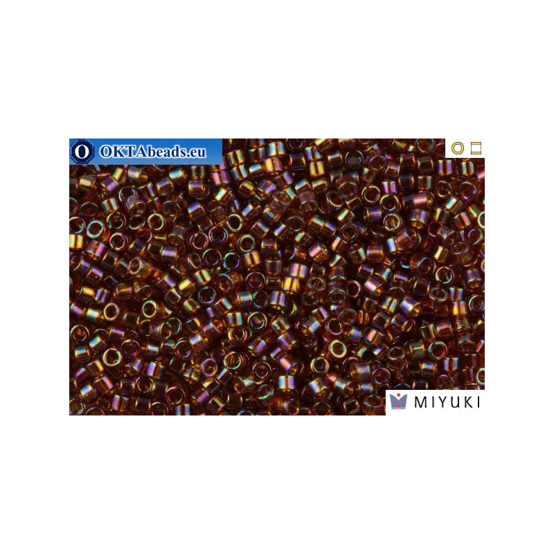 MIYUKI Beads Delica Transparent Amber AB 11/0 (DB170)