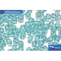 Czech fire polished beads blue (60010) 4mm