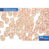 Czech fire polished beads pink (70100) 4mm
