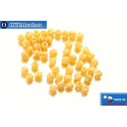 Czech fire polished beads beige (14010) 3mm