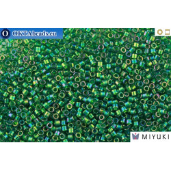 MIYUKI Beads Delica Transparent Emerald AB 11/0 (DB175)