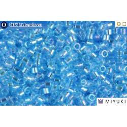 MIYUKI Beads Delica Transparent Light Sapphire AB 11/0 (DB176)