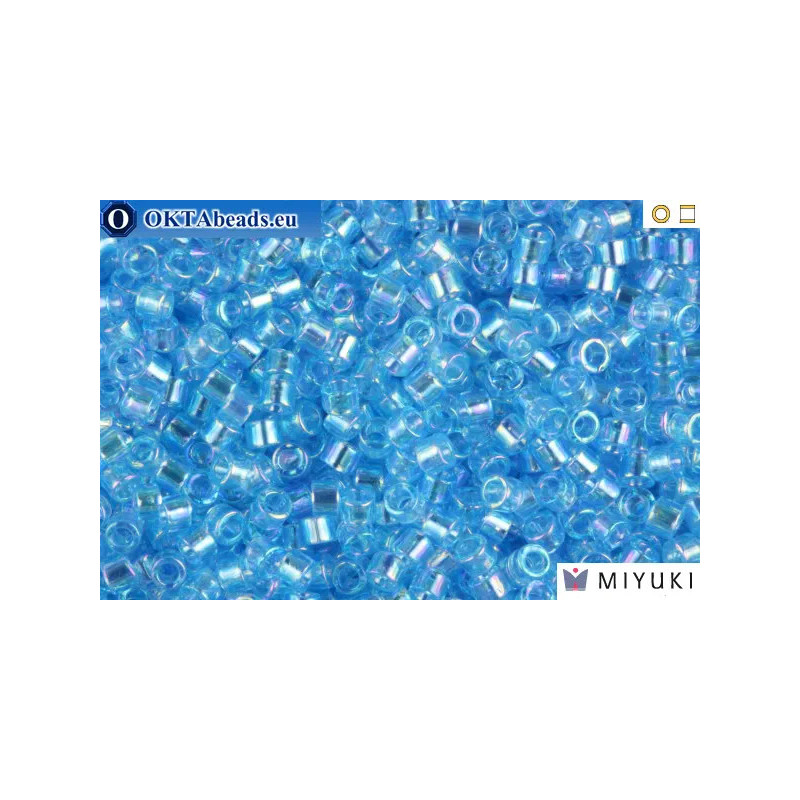 MIYUKI Beads Delica Transparent Light Sapphire AB 11/0 (DB176)