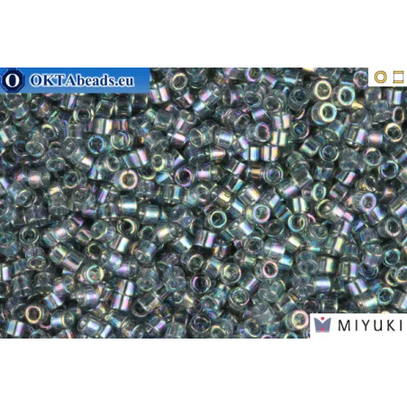 MIYUKI Beads Delica Transparent Light Grey AB 11/0 (DB179)