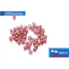 Czech fire polished beads lilac gold luster (69259CR) 3mm