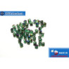 Czech fire polished beads green AB (BR50730) 3mm