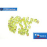 Czech fire polished beads chartreuse AB (X50210) 3mm