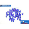 Czech fire polished beads cobalt AB (X30080) 3mm
