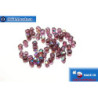 Czech fire polished beads lilac AB (X20080) 3mm