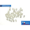 Czech fire polished beads crystal silver line (SL00030) 3mm