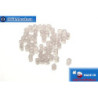 Czech fire polished beads lilac opal (22010) 3mm