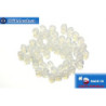 Czech fire polished beads white opal (01000) 4mm
