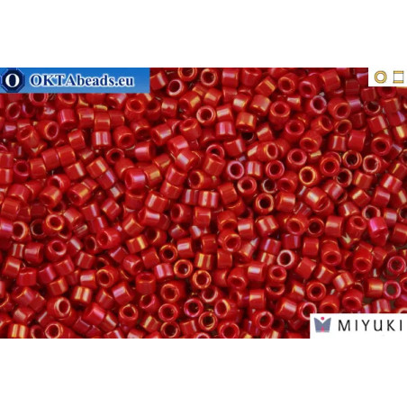 MIYUKI Beads Delica Opaque Red Luster 11/0 (DB214)