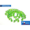 Czech fire polished beads green AB (X50120) 4mm