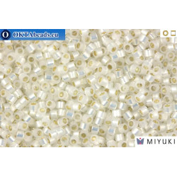 MIYUKI Beads Delica Gilt Lined White Opal 11/0 (DB221)