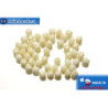 Czech fire polished beads beige (LC02010) 4mm