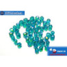 Czech fire polished beads blue AB (X60150) 4mm