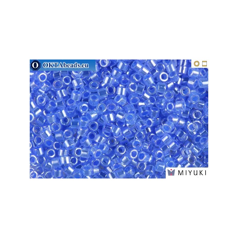 MIYUKI Beads Delica Lined Crystal Sapphire 11/0 (DB240)