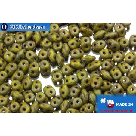 Superduo green travertin (T53410) 2