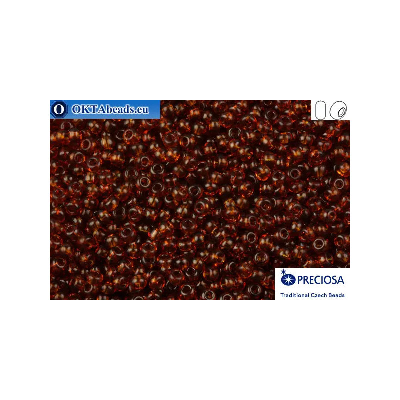 Preciosa czech seed beads 1 quality brown (10110) 10/0