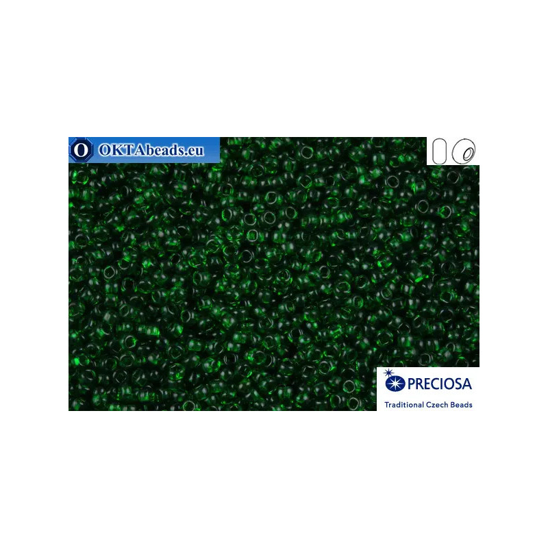 Preciosa czech seed beads 1 quality green (50060) 10/0