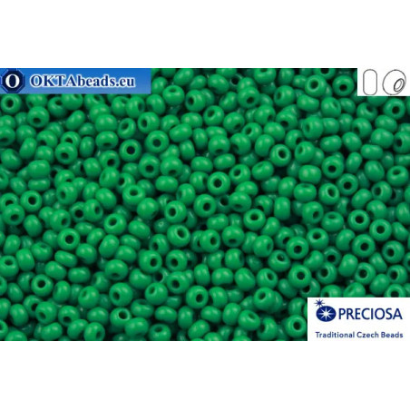 Preciosa czech seed beads 1 quality green (53240) 10/0