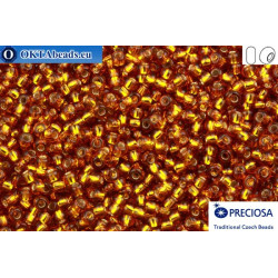 Preciosa czech seed beads 1 quality topaz silver line (17090) 10/0