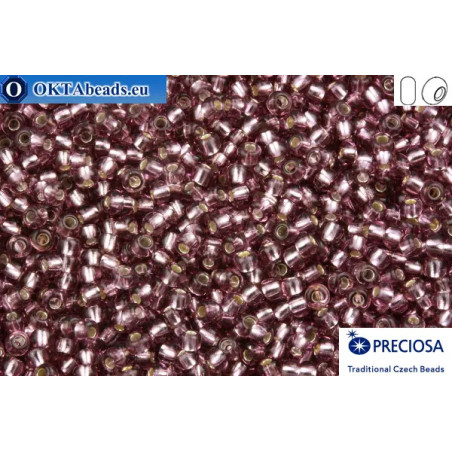 Preciosa czech seed beads 1 quality lilac silver line (27010) 10/0