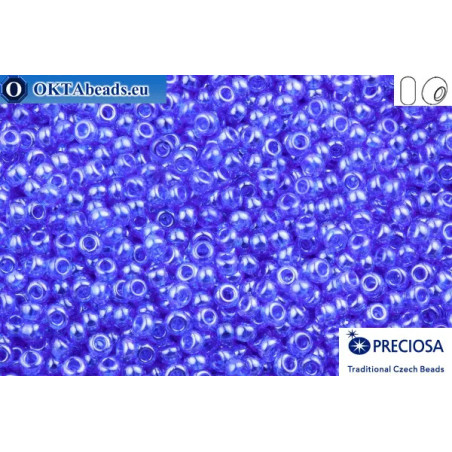 Preciosa czech seed beads 1 quality blue luster (36050) 10/0