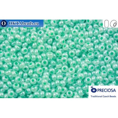 Preciosa czech seed beads 1 quality green alabaster (37158) 10/0
