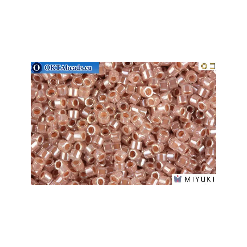 MIYUKI Beads Delica Lined Crystal Taupe 11/0 (DB256)