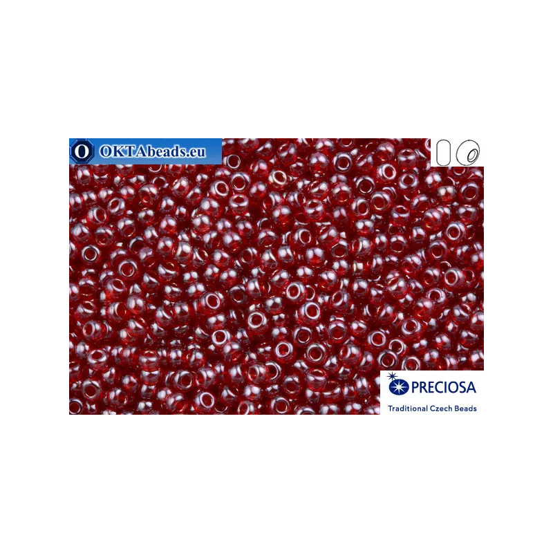 Preciosa czech seed beads 1 quality garnet luster (96090) 10/0