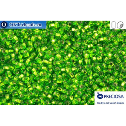 Preciosa czech seed beads 1 quality chartreuse silver line SQH (57430s) 10/0